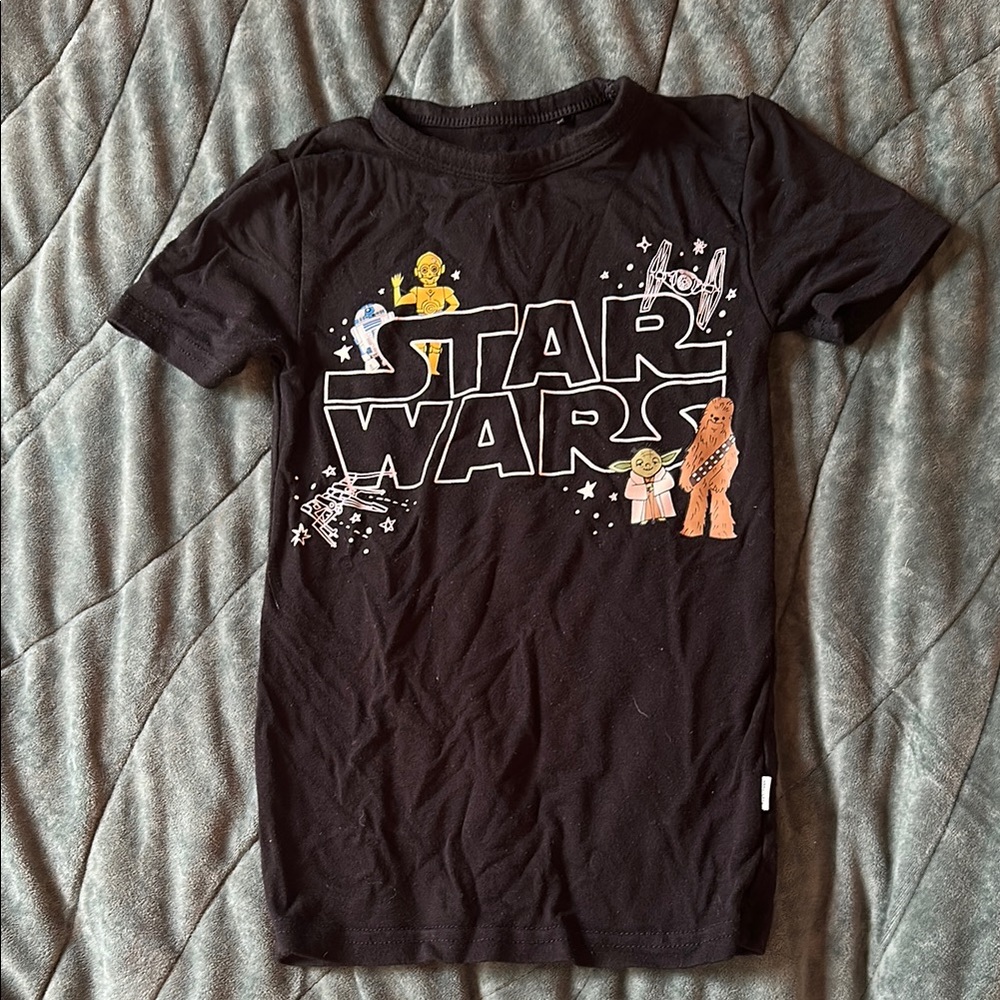 Star Wars Black Graphic T-Shirt little sleepies 6-12 months